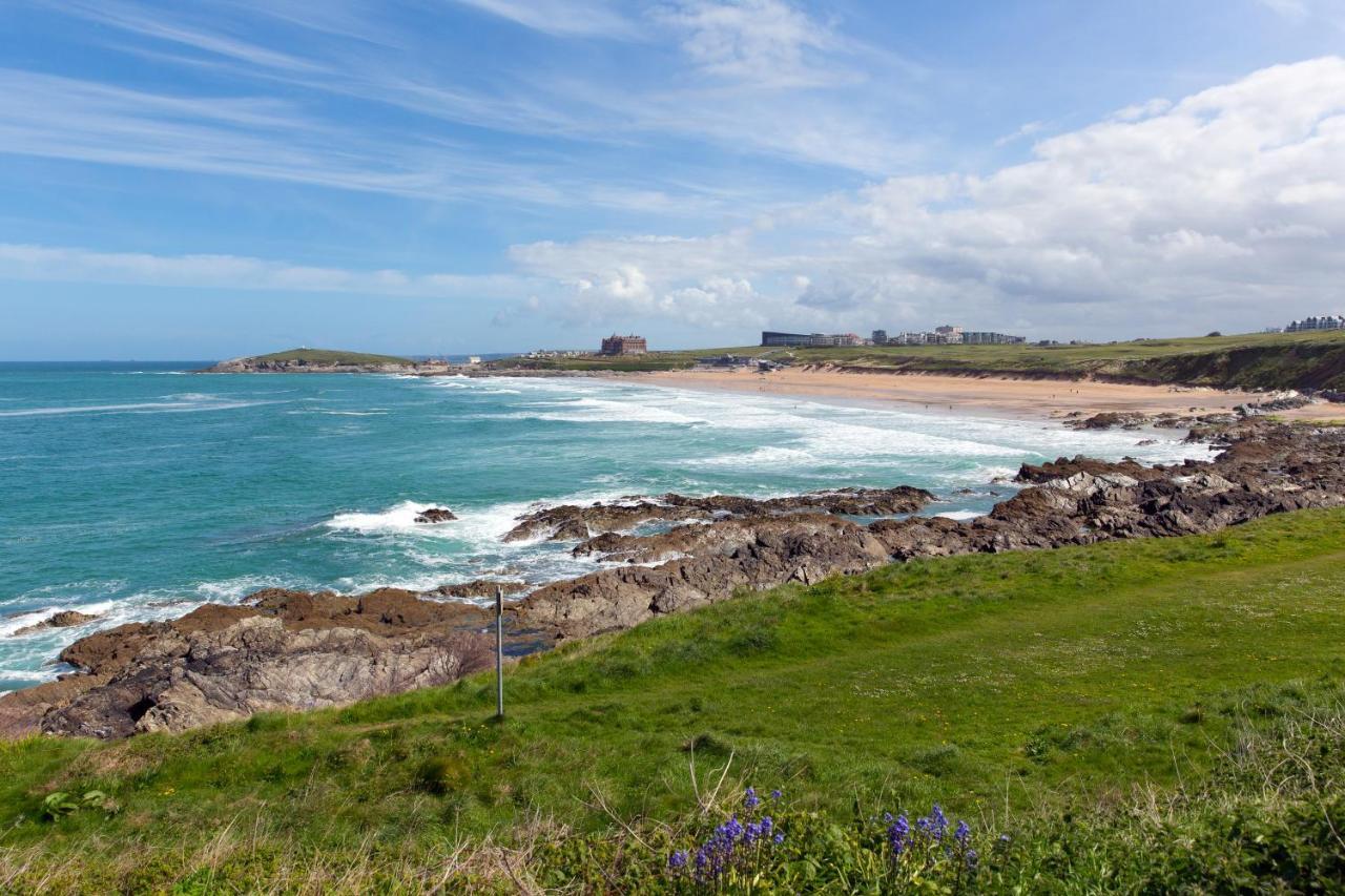 Fistral Beach Garden Apartment 3 New Quay Exterior foto